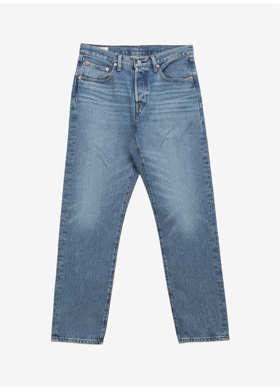 Levis 501 Açık Mavi Kadın Yüksek Bel Denim Pantolon CROP MUST BE MINE Açık_5