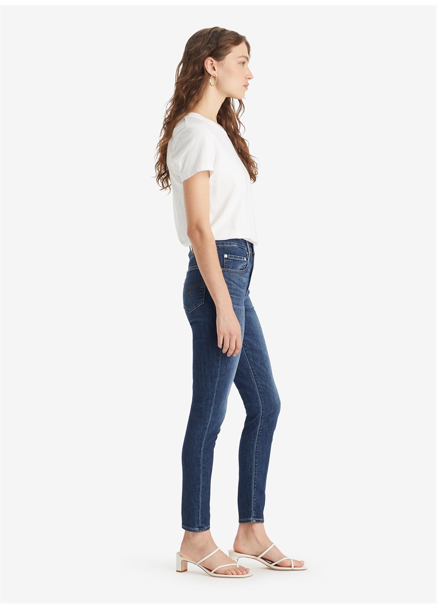 Levis 721 Koyu Mavi Kadın Yüksek Bel Denim Pantolon HIGH RISE SKINNY COOL I AM IN P_1