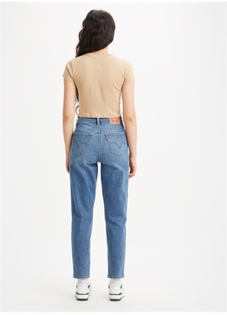 Levis Açık Mavi Kadın Yüksek Bel Denim Pantolon HIGH WAISTED MOM JEAN WINTER THAT's_5