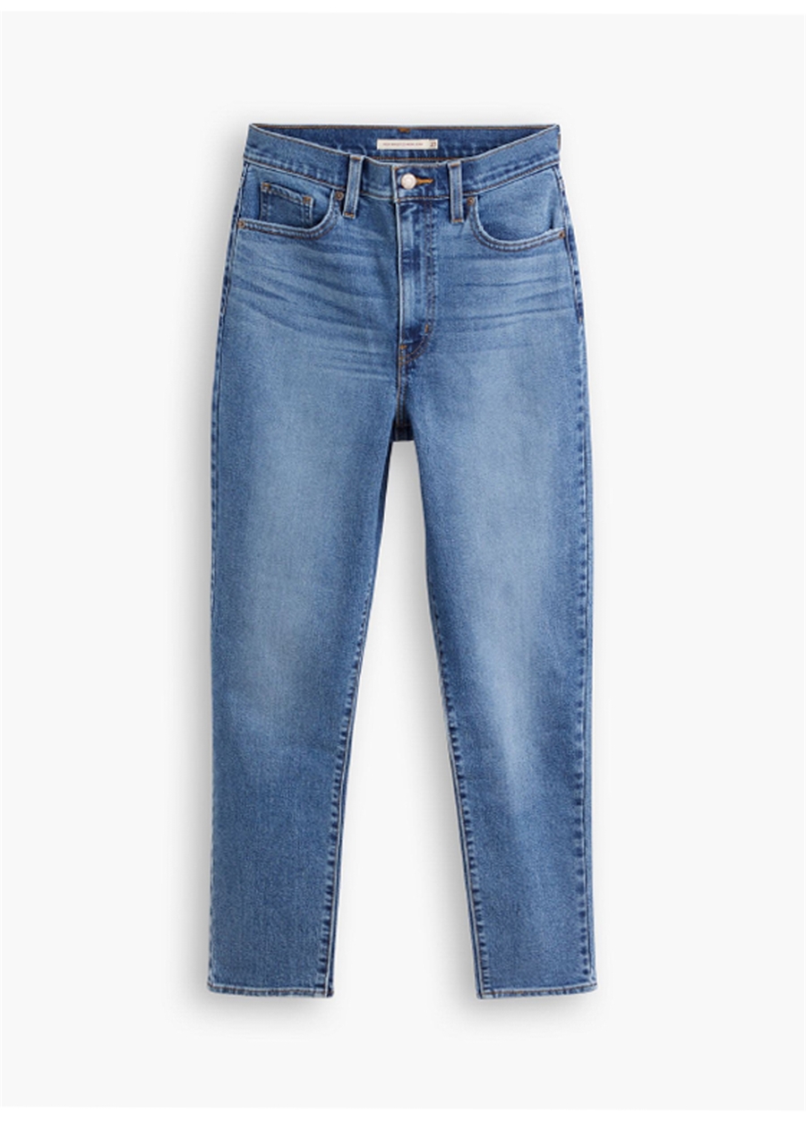 Levis Açık Mavi Kadın Yüksek Bel Denim Pantolon HIGH WAISTED MOM JEAN WINTER THAT's_6