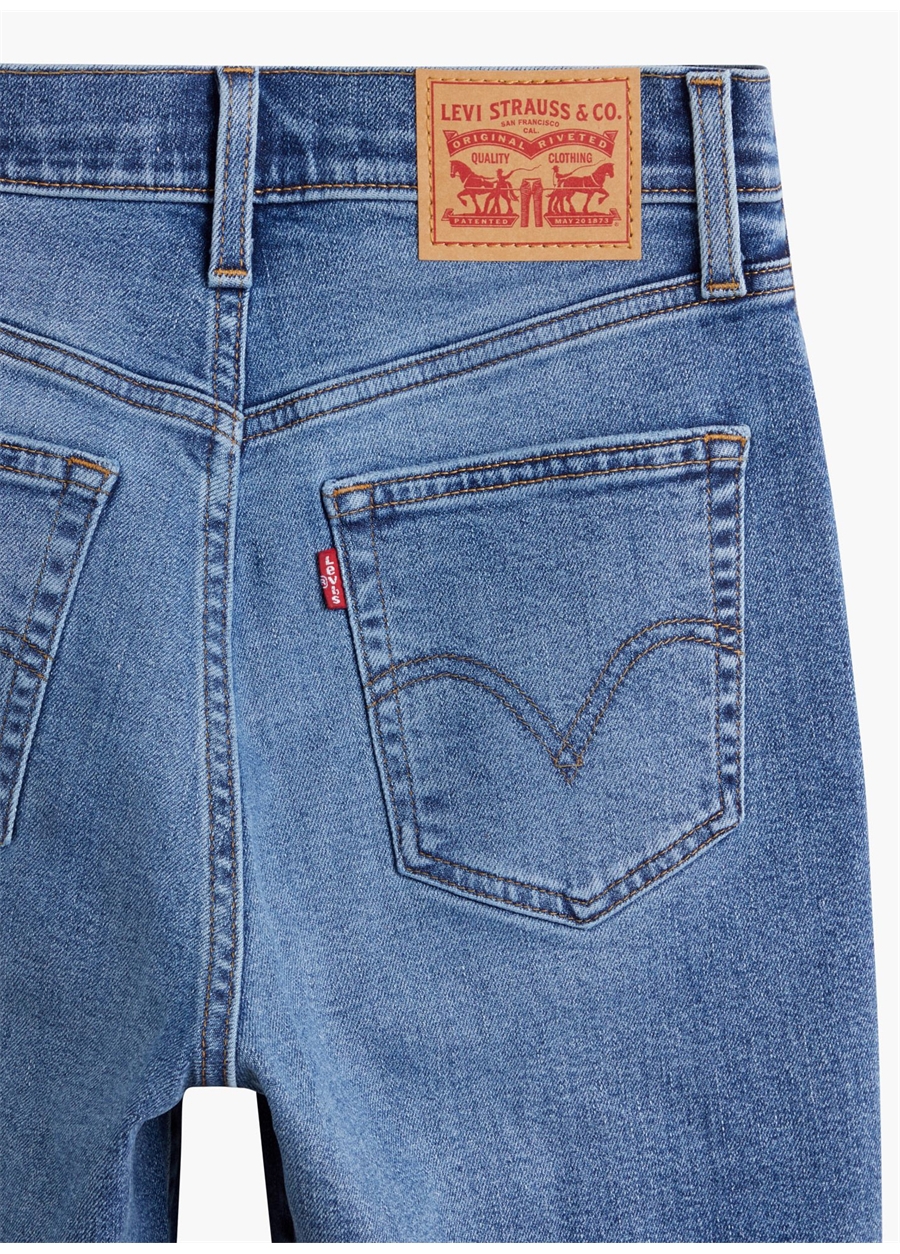 Levis Açık Mavi Kadın Yüksek Bel Denim Pantolon HIGH WAISTED MOM JEAN WINTER THAT's_8