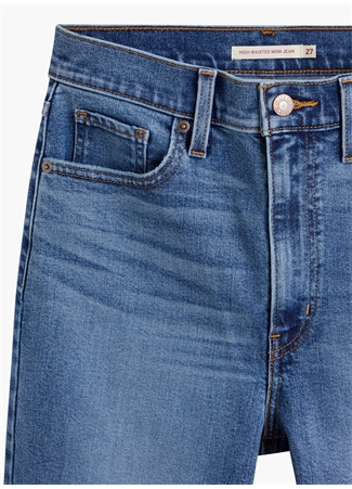 Levis Açık Mavi Kadın Yüksek Bel Denim Pantolon HIGH WAISTED MOM JEAN WINTER THAT's_9