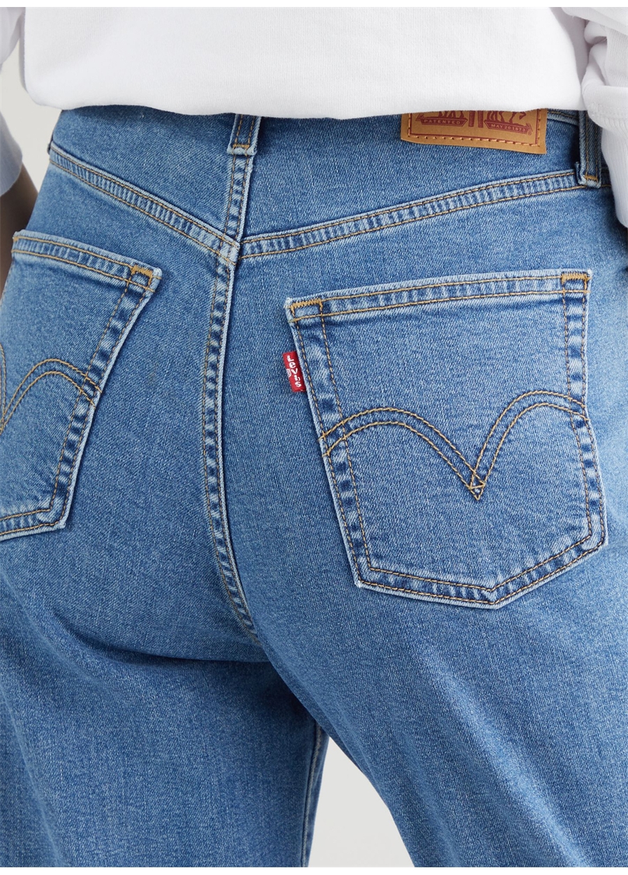 Levis Açık Mavi Kadın Yüksek Bel Denim Pantolon MOM JEAN FYI_10