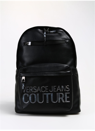 Versace Jeans Couture Siyah - Gümüş Erkek 30X42x15 Cm Sırt Çantası 75YA4B70