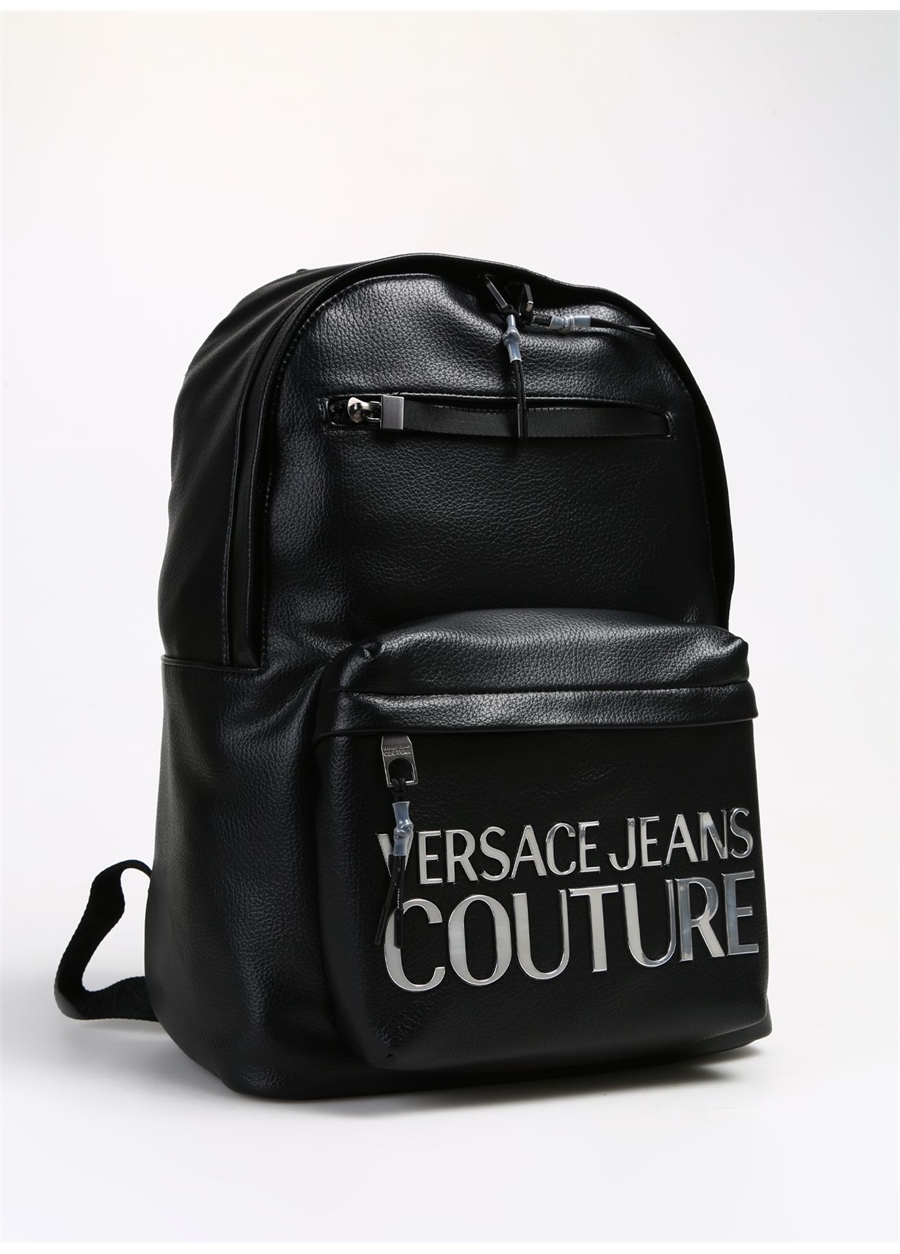 Versace Jeans Couture Siyah - Gümüş Erkek 30X42x15 Cm Sırt Çantası 75YA4B70_1