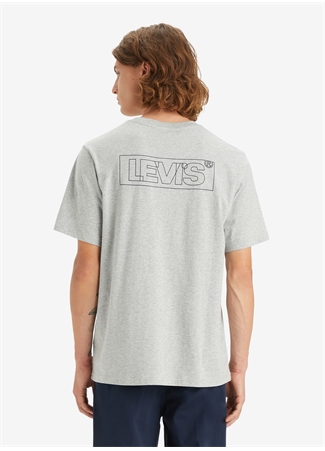 Levis Bisiklet Yaka Baskılı Gri Erkek T-Shirt A2082-0166_SS RELAXED FIT TEE OUTLI_1