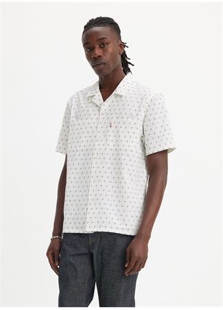 Levis Normal Beyaz Baskılı Erkek Gömlek A8457-0002_THE STANDARD CAMP SHIRT_0