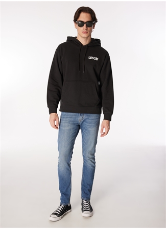 Levis Kapüşon Yaka Siyah Erkek Sweatshırt A2639-0035_RELAXED GRAPHIC PO SSNL_0