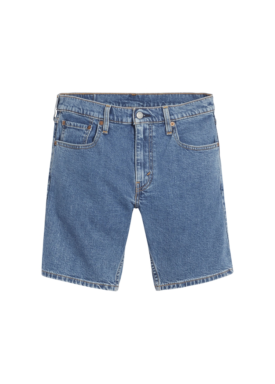 Levis 412 Slim Fit Açık Mavi Erkek Şort A7731-0000 SLIM SHORTS WOLF UND_3