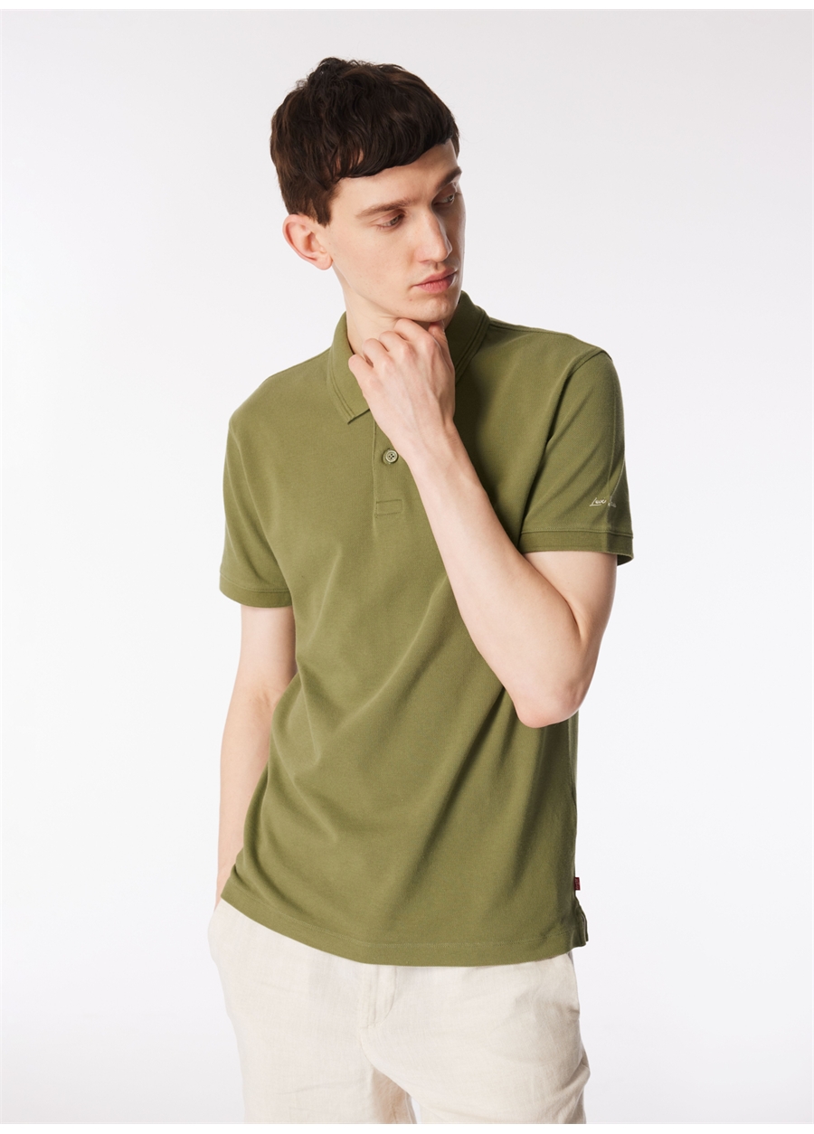 Levis Düz Yeşil Erkek Polo T-Shirt A9451-0002_THE STANDARD POLO BLUISH_0