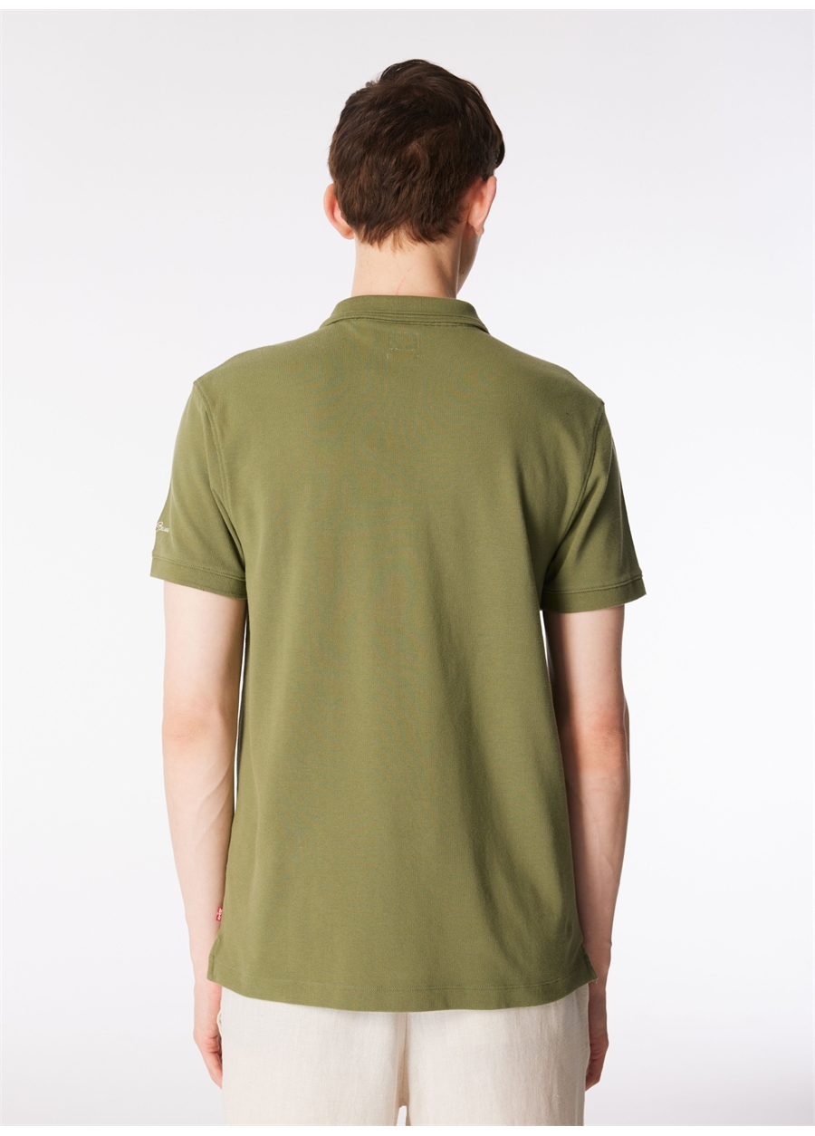 Levis Düz Yeşil Erkek Polo T-Shirt A9451-0002_THE STANDARD POLO BLUISH_4