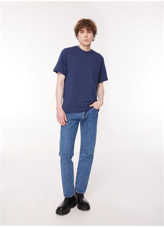 Levis Bisiklet Yaka Düz Mavi Erkek T-Shirt A9437-0001_CLASSIC RELAXED TEE NAVA_2