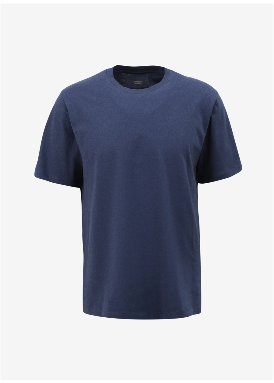 Levis Bisiklet Yaka Düz Mavi Erkek T-Shirt A9437-0001_CLASSIC RELAXED TEE NAVA_5