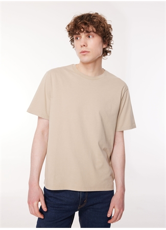 Levis Bisiklet Yaka Düz Bej Erkek T-Shirt A9437-0002_CLASSIC RELAXED TEE SILT_2