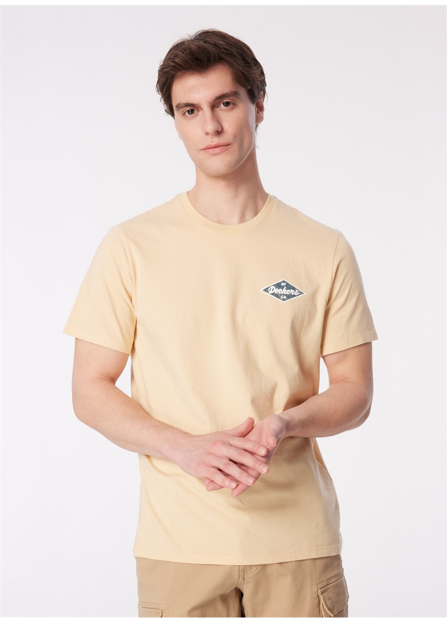 Dockers Yuvarlak Yaka Bej Erkek T-Shirt A1103-0258_2