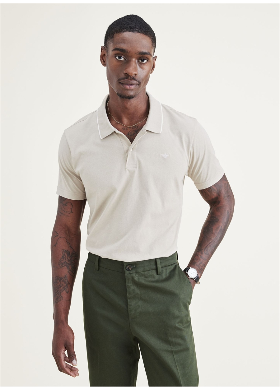 Dockers Bej Erkek Polo T-Shirt A3027-0012_0