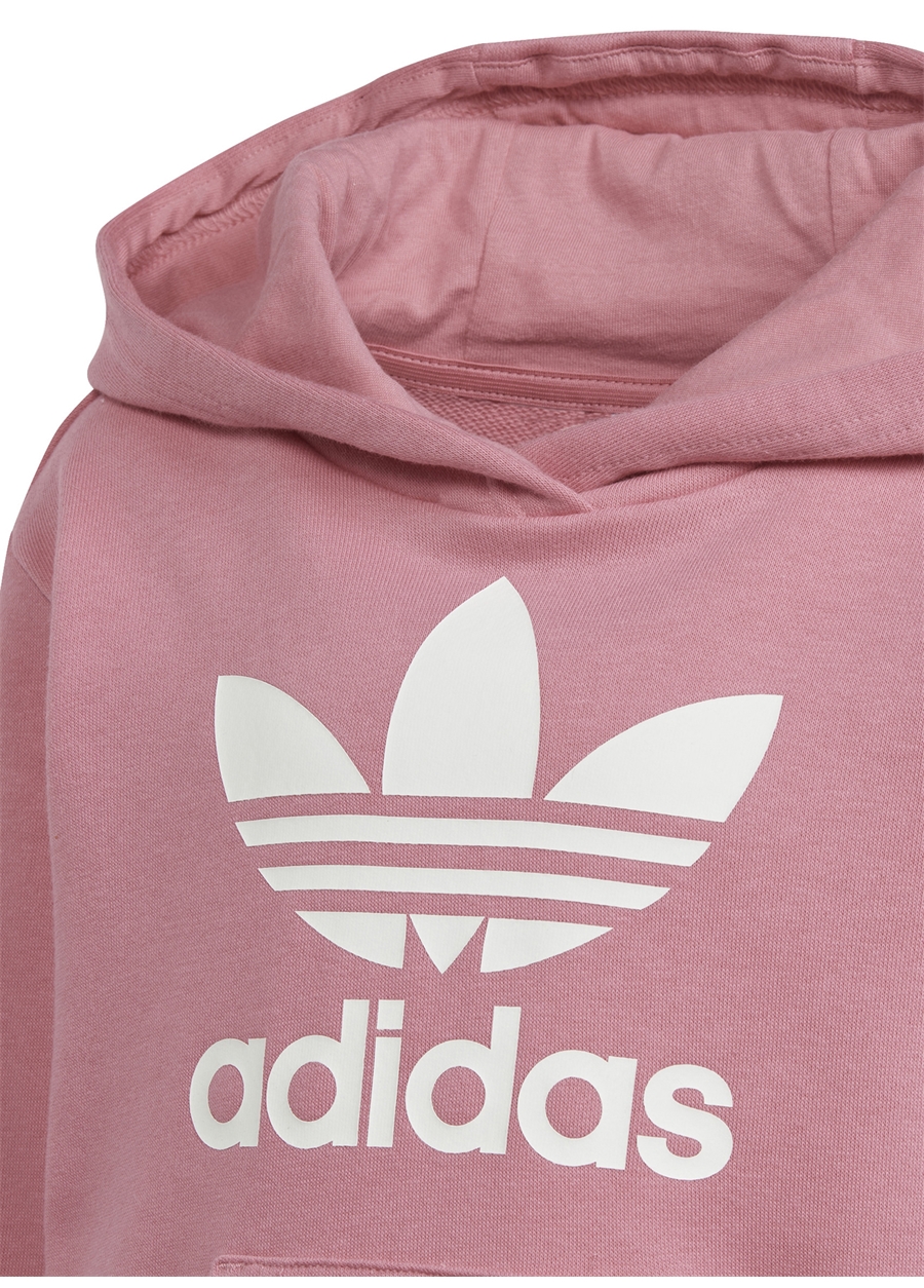 Adidas Düz Pembe Kadın Eşofman Takımı IR6910-HOODIE LEG SET_4