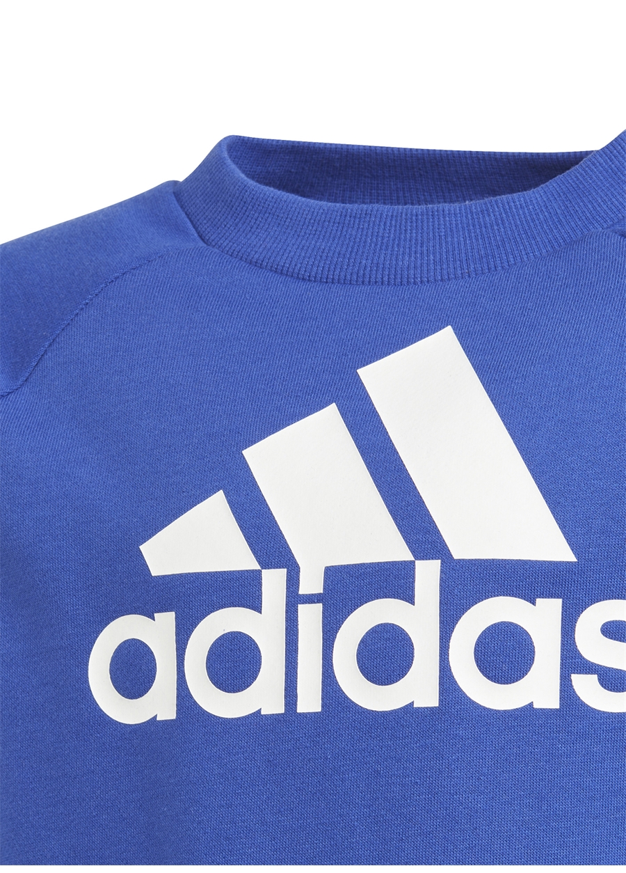 Adidas Düz Gri - Mavi Erkek Çocuk Eşofman Takımı IS2464-LK BOS JOG FT_1