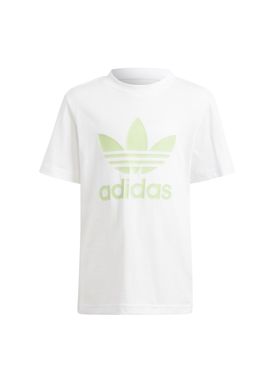 Adidas Lastikli Bel Normal Beyaz - Yeşil Erkek Şort Takım IR6935-SHORT TEE SET_1