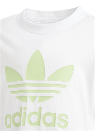 Adidas Lastikli Bel Normal Beyaz - Yeşil Erkek Şort Takım IR6935-SHORT TEE SET_3