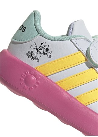 Adidas Beyaz Kız Bebek Yürüyüş Ayakkabısı ID8018-GRAND COURT MINNIE CF I_4