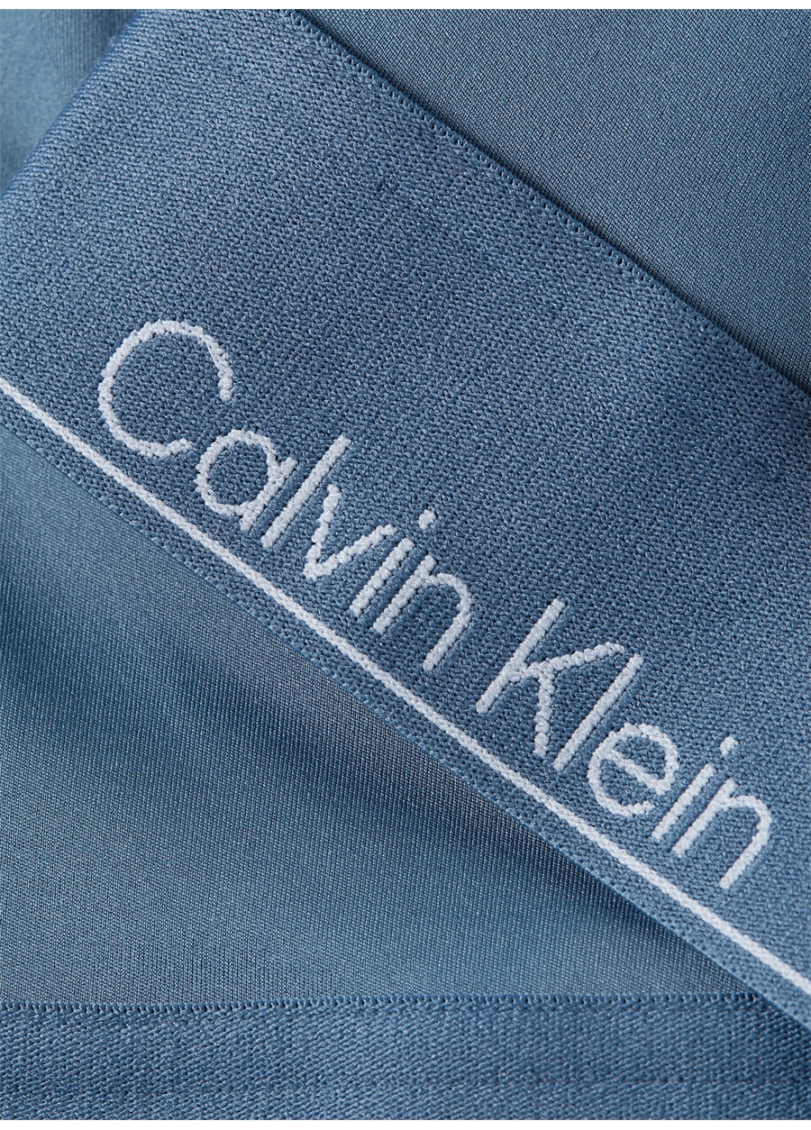 Calvin Klein Mavi Kadın Bisiklet Yaka Standart Fit Atlet 00GWS4K1955BX-WO - Tank (Cropped)_2