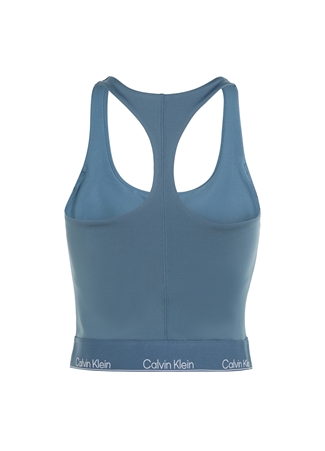 Calvin Klein Mavi Kadın Bisiklet Yaka Standart Fit Atlet 00GWS4K1955BX-WO - Tank (Cropped)_3