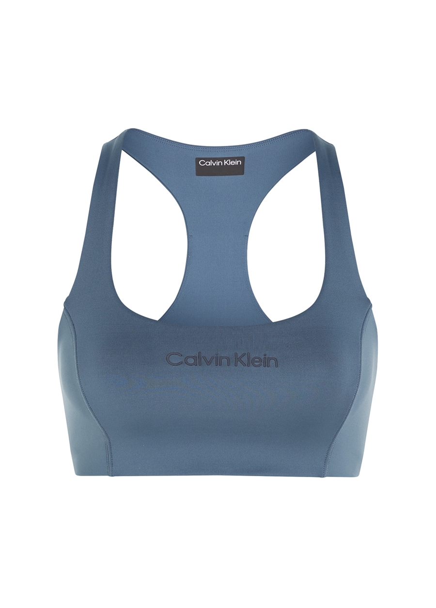 Calvin Klein Mavi Kadın U Yaka Standart Fit Sporcu Sütyeni 00GWS4K1715BX-Bra Medium Support_1