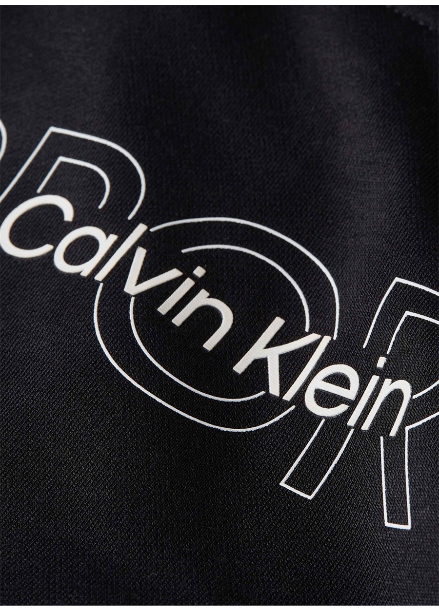 Calvin Klein Siyah Erkek Kapüşon Yaka Sweatshirt 00GMS4W339BAE-PW_1