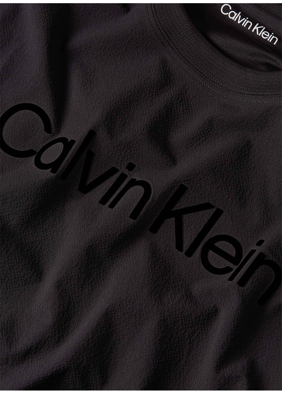 Calvin Klein Siyah Erkek Bisiklet Yaka T-Shirt 00GMS4K189BAE-WO - SS TEE_1