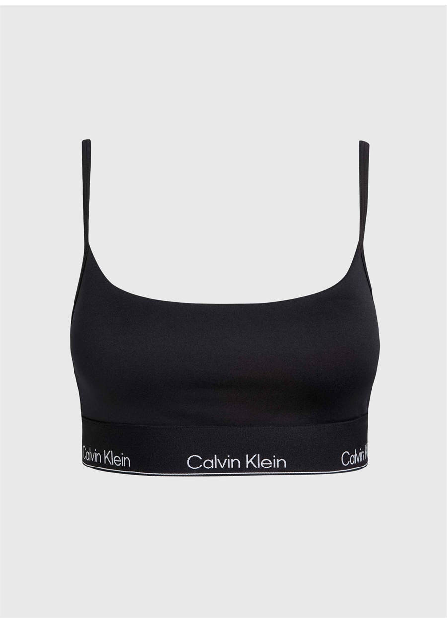 Calvin Klein Siyah Kadın U Yaka Standart Fit Sporcu Sütyeni 00GWS4K191BAE-WO - Sports Bra Low S_4