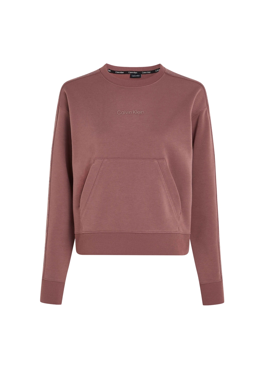 Calvin Klein Pembe Kadın Bisiklet Yaka Standart Fit Sweatshirt 00GWS4W341LKO-PW - Pullover Cropped_1