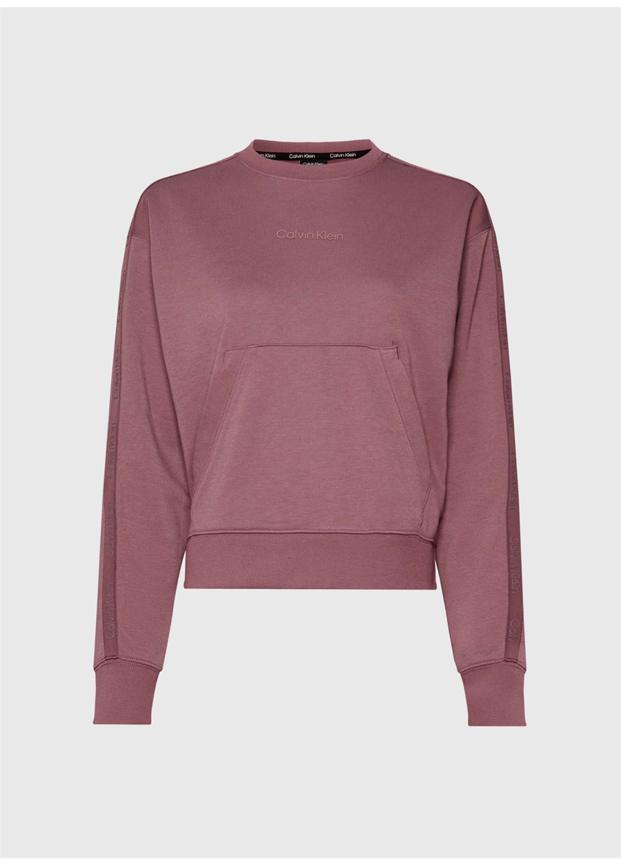 Calvin Klein Pembe Kadın Bisiklet Yaka Standart Fit Sweatshirt 00GWS4W341LKO-PW - Pullover Cropped_3