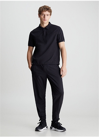 Calvin Klein Siyah Erkek Lastikli Bel Standart Fit Eşofman Altı 00GMS4P635BAE-WO - WOVEN PANT_0