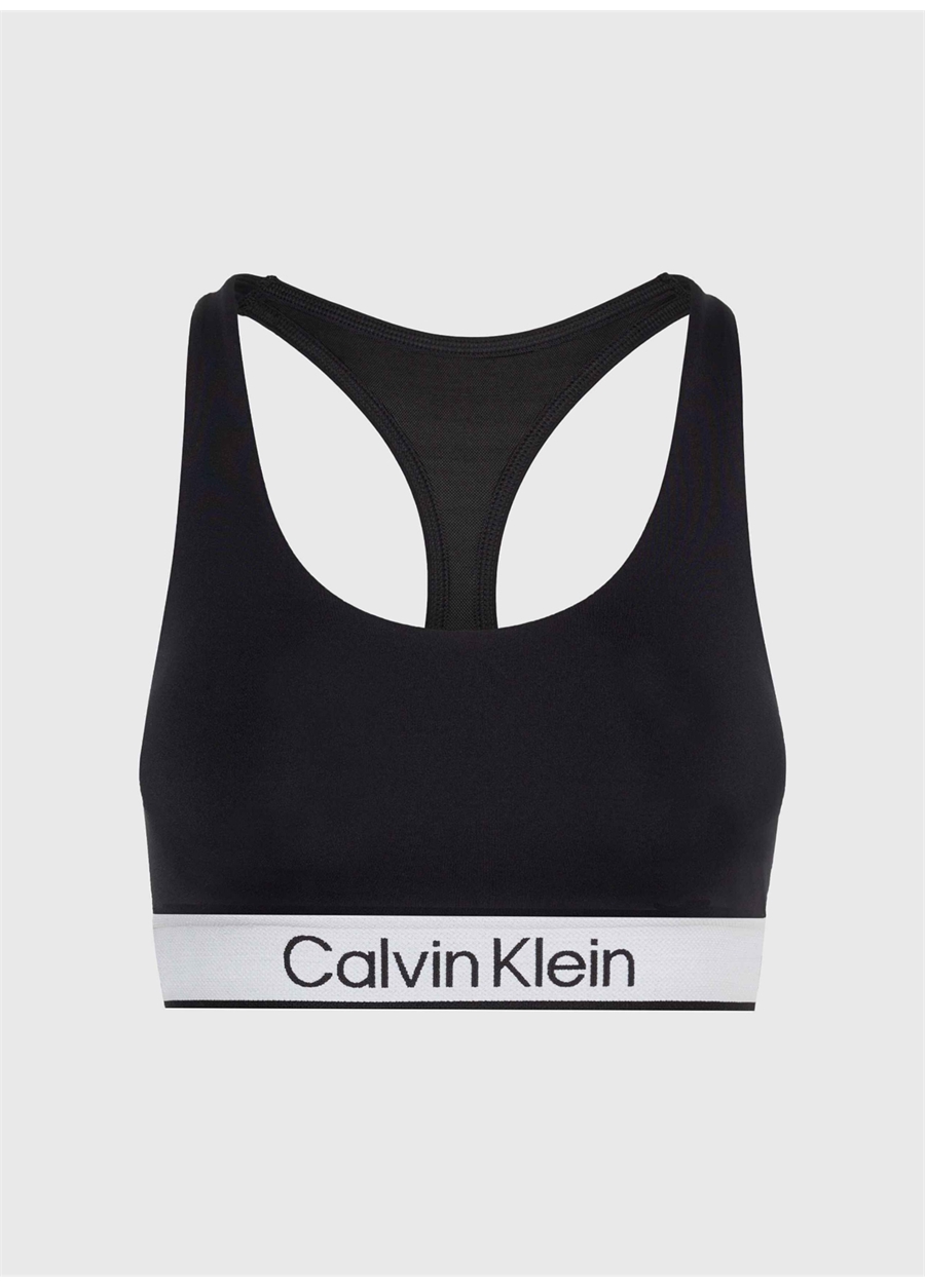 Calvin Klein Siyah Kadın U Yaka Sporcu Sütyeni 00GWS4K170BAE-Bra Medium Support