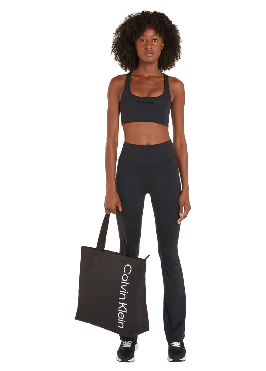 Calvin Klein Siyah Kadın U Yaka Sporcu Sütyeni 00GWS4K171BAE-Bra Medium Support