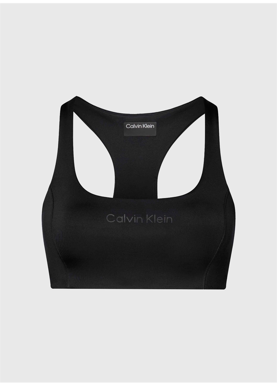 Calvin Klein Siyah Kadın U Yaka Sporcu Sütyeni 00GWS4K171BAE-Bra Medium Support_4