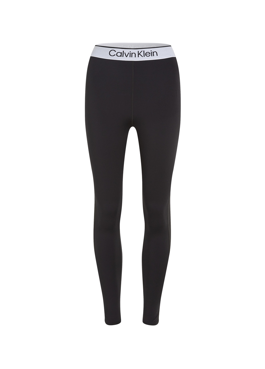 Calvin Klein Siyah Kadın Lastikli Bel Standart Fit Tayt 00GWS4L649BAE-WO - Legging (7/8 )_1