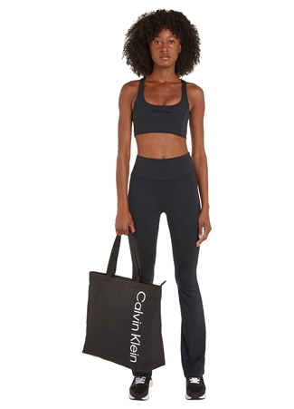 Calvin Klein Siyah Kadın Tayt 00GWS4L650BAE-WO - Full Legging