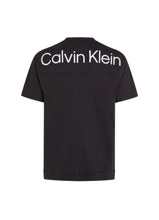 Calvin Klein Siyah Erkek Bisiklet Yaka Standart Fit T-Shirt 00GMS4K174BAE-PW - SS TEE_2