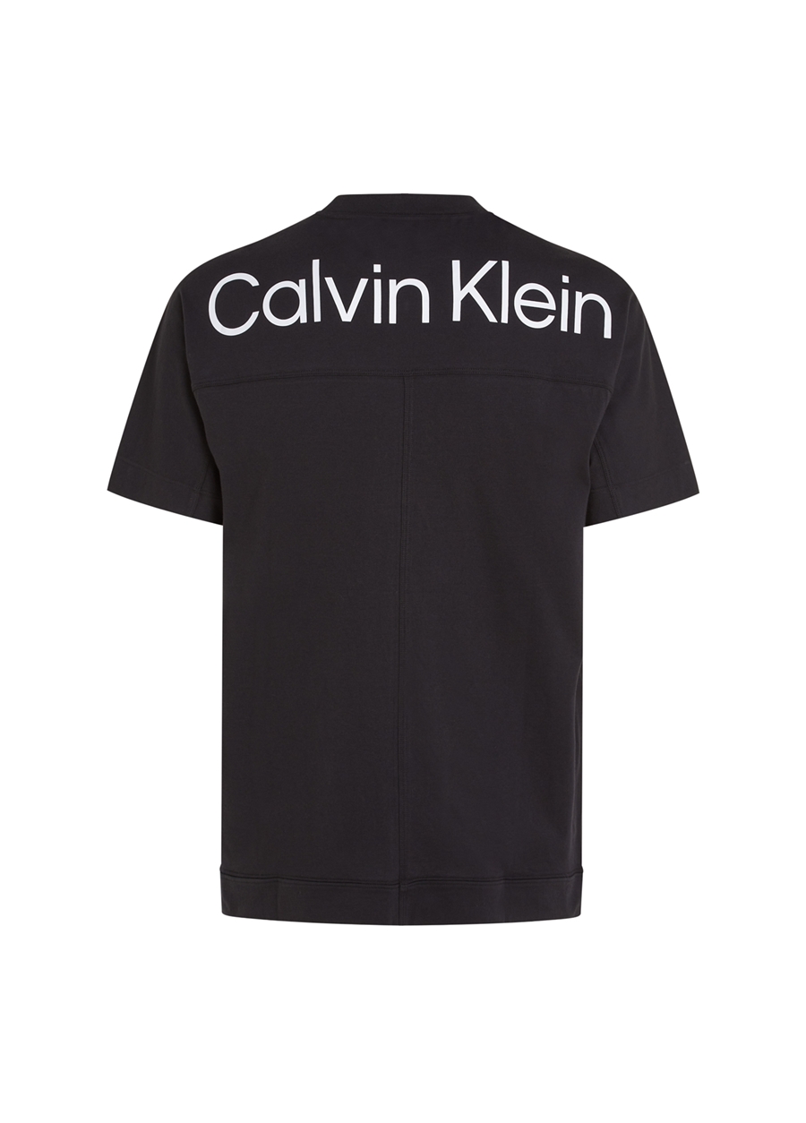 Calvin Klein Siyah Erkek Bisiklet Yaka Standart Fit T-Shirt 00GMS4K174BAE-PW - SS TEE_2