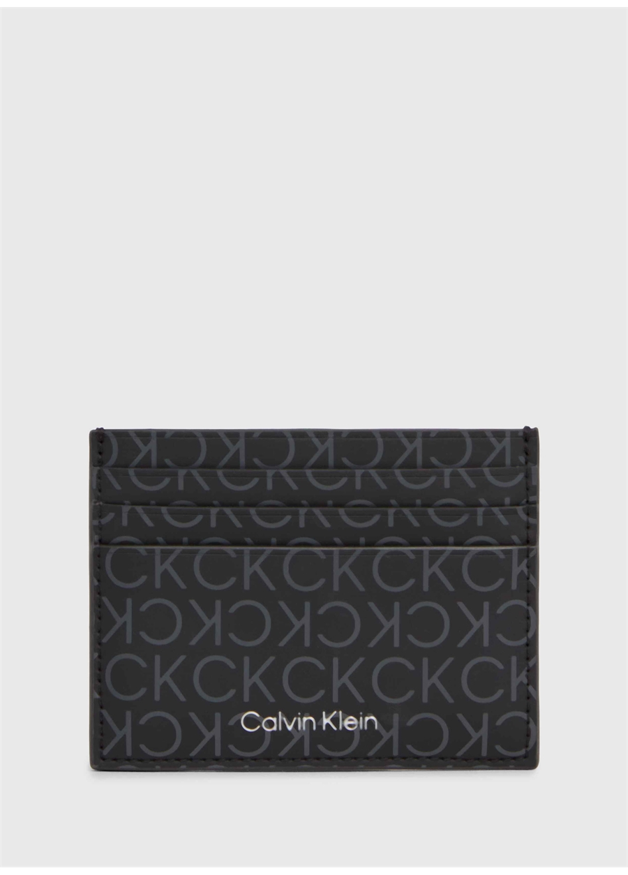 Calvin Klein Siyah Erkek 10X7,5X1 Cm Kartlık RUBBERIZED CARDHOLDER 6CC