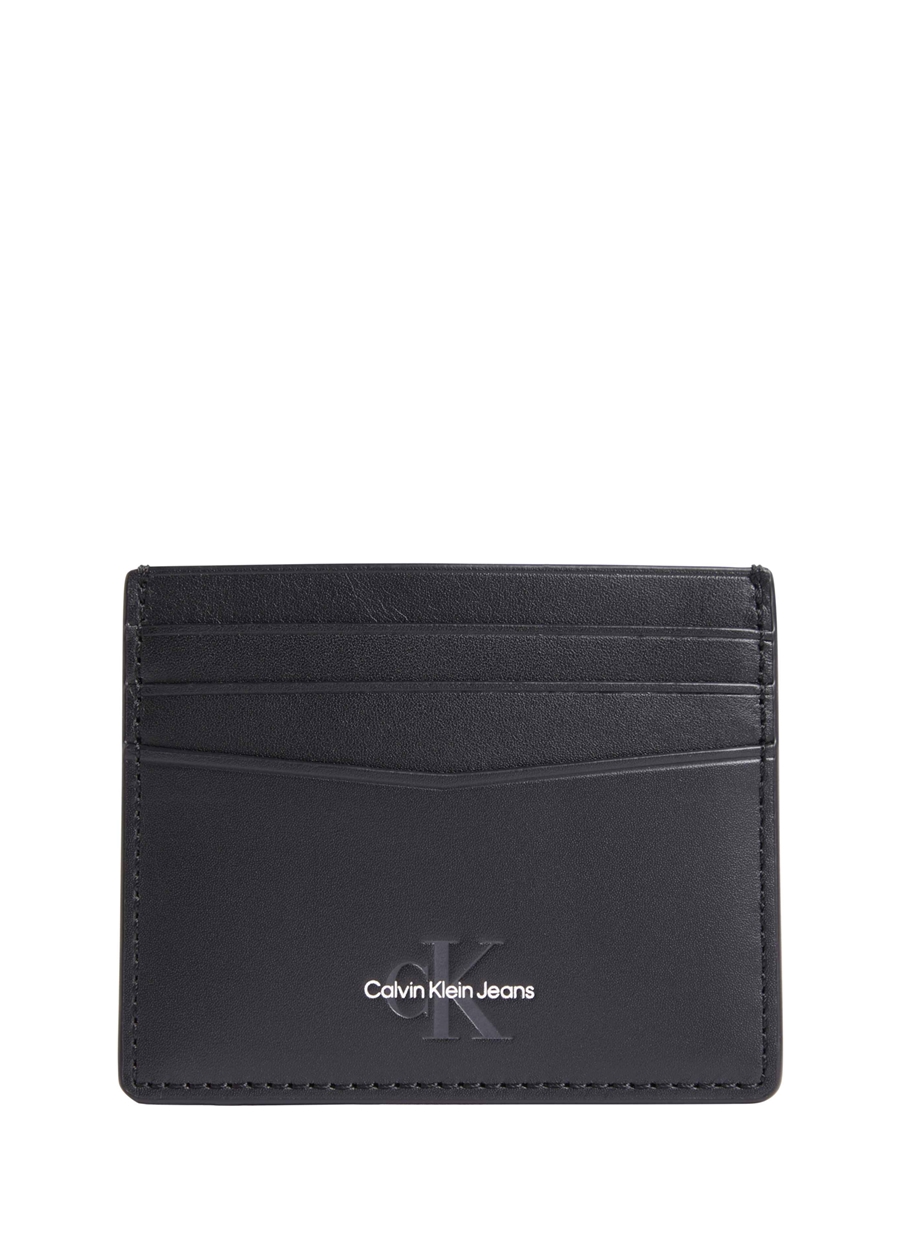 Calvin Klein Siyah Erkek 10X8x0,5 Cm Deri Kartlık MONOGRAM SOFT CARDCASE 6CC