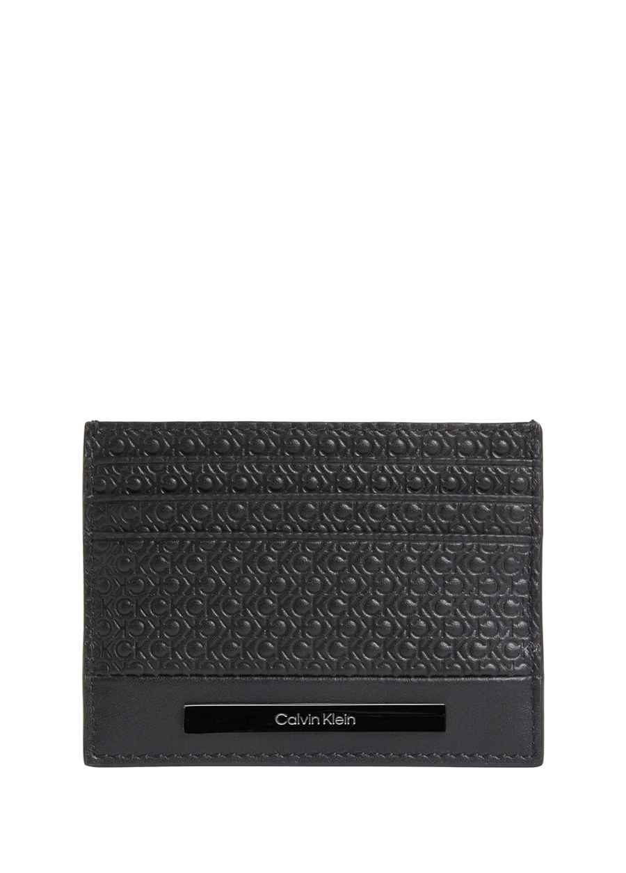 Calvin Klein Siyah Erkek 10X7,5X1,5 Cm Kartlık MODERN BAR CARDHOLDER 6CC
