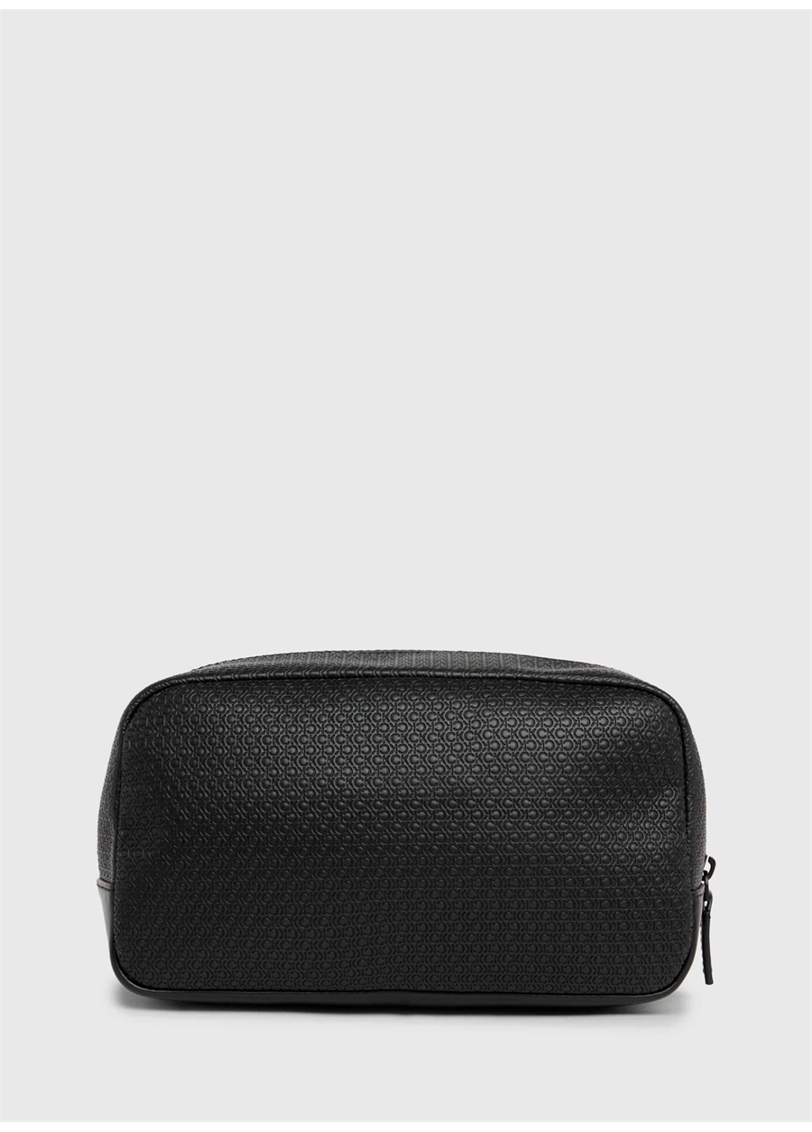 Calvin Klein Siyah Erkek 24,5X13,5X12 Cm Traş Çantası MODERN BAR WASHBAG MONO_1