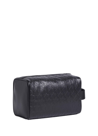 Calvin Klein Siyah Erkek 23,5X15x13 Cm Traş Çantası LOGO PRINT WASHBAG_1