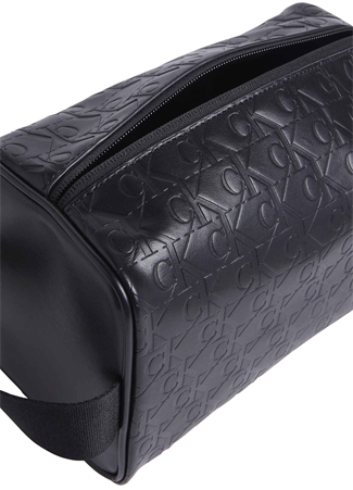 Calvin Klein Siyah Erkek 23,5X15x13 Cm Traş Çantası LOGO PRINT WASHBAG_2