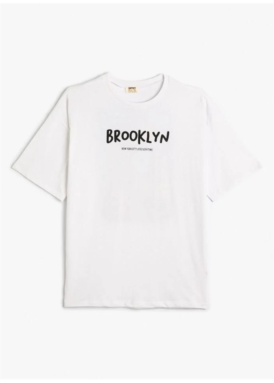 Koton Beyaz Erkek Çocuk T-Shirt PITOP-23Y