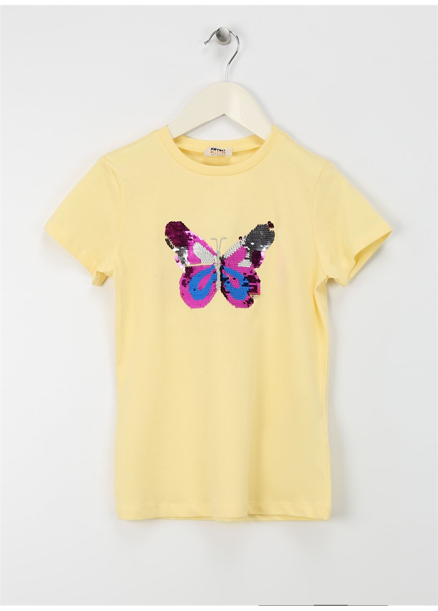 Koton Sarı Kız Çocuk T-Shirt 4SKG10071AK