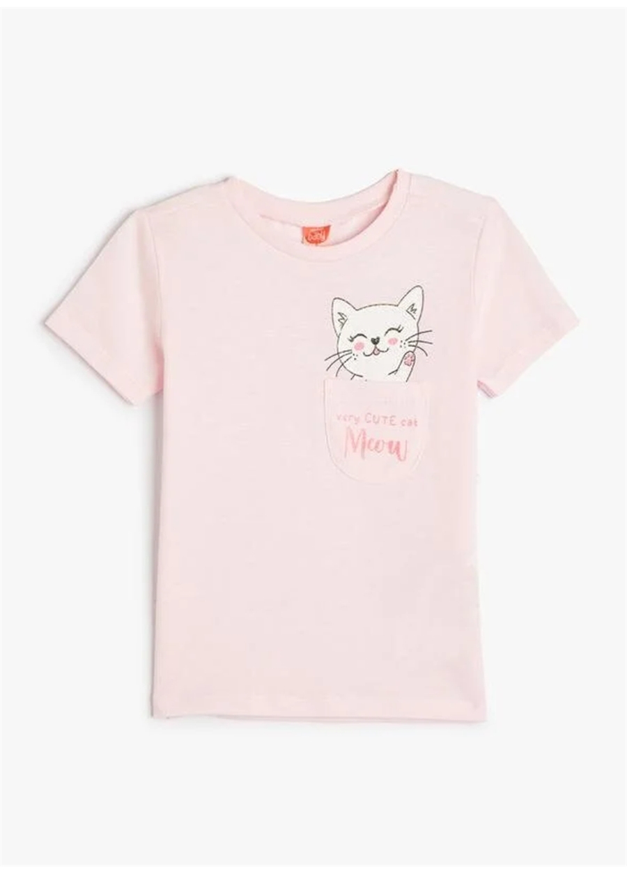 Koton Pembe Kız Çocuk T-Shirt RELYA
